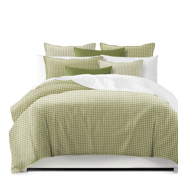 Birch Lane™ Brida Green Cotton Duvet Cover Set Wayfair